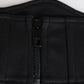 Dolce & Gabbana Black Cotton Waist Tuxedo Belt Cummerbund