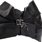 Dolce & Gabbana Black Nylon Stretch DG Logo Head Band Hat