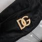 Dolce & Gabbana Black Nylon PVC DG Logo Bucket Hat
