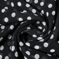 Dolce & Gabbana Black Polka Dots Polyester Wrap Shawl Scarf