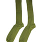 Dolce & Gabbana Green Cotton Logo Over The Calf Socks