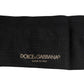 Dolce & Gabbana Black Stretch Logo Mid Calf Men Socks