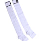 Dolce & Gabbana White Cotton DG Logo Print Open Toe Socks