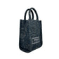 Versace Athena Barocco Mini Top Handle Tote Crossbody Bag Black