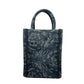 Versace Athena Barocco Mini Top Handle Tote Crossbody Bag Black