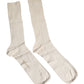 Dolce & Gabbana Beige Cotton Stretch Logo Mid Calf Socks