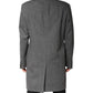 Dolce & Gabbana Gray Wool Single Breasted Trench Coat Jacket