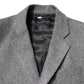 Dolce & Gabbana Gray Wool Single Breasted Trench Coat Jacket