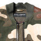 Dolce & Gabbana Multicolor Cotton Bomber Full Zip Jacket