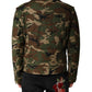 Dolce & Gabbana Multicolor Camouflage Nylon Biker Jacket