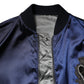 Dolce & Gabbana Blue Nylon DG Crown Full Zip Bomber Jacket