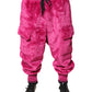 Dolce & Gabbana Pink Acrylic Cargo Jogging Sweatpants Pants