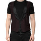 Maroon Wool Waistcoat Dress Formal Vest