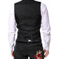 Dolce & Gabbana Black Wool Waistcoat Dress Formal Vest