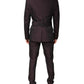 Dolce & Gabbana Maroon Single Breasted Formal 2 Piece Suit