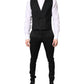 Dolce & Gabbana Black Single Breasted Formal Blazer with Vest