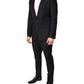 Dolce & Gabbana Black Wool Single Breasted 2 Piece Suit