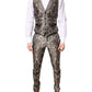 Dolce & Gabbana Multicolor Jacquard Single Breasted 3 Piece Suit