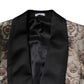 Dolce & Gabbana Multicolor Jacquard Single Breasted 3 Piece Suit
