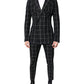 Dolce & Gabbana Black TAORMINA Double Breasted 2 Piece Suit