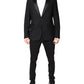 Dolce & Gabbana Black Wool Single Breasted Blazer Jacket