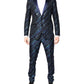 Dolce & Gabbana Multicolor Polyester Jacquard 2 Piece Suit