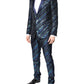 Dolce & Gabbana Multicolor Polyester Jacquard 2 Piece Suit