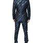 Dolce & Gabbana Multicolor Polyester Jacquard 2 Piece Suit