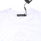 Dolce & Gabbana White Cotton Floral Logo Crew Neck T-shirt