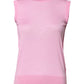 Dolce & Gabbana Pink Cashmere Round Neck Sleeveless Tank Top