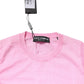 Dolce & Gabbana Pink Cashmere Round Neck Sleeveless Tank Top