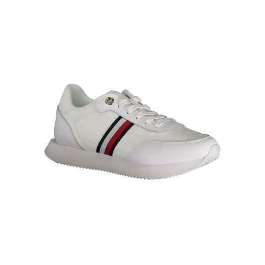 Weißer Polyester-Sneaker