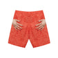 Isaia Red Polyester Swim Short