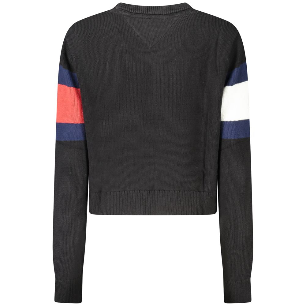 Black Cotton Women Sweater
