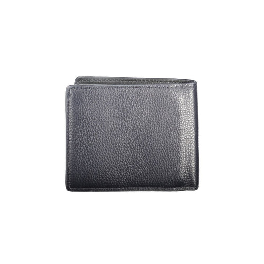 Blue Leather Men Wallet