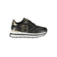 Black Polyester Women Sneaker
