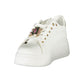 White Synthetic Women Sneaker