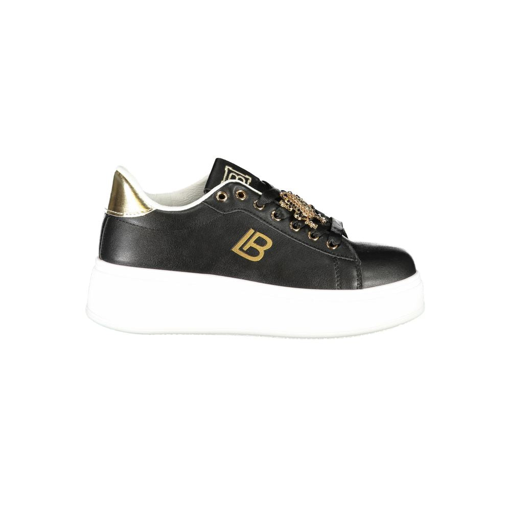 Black Synthetic Women Sneaker