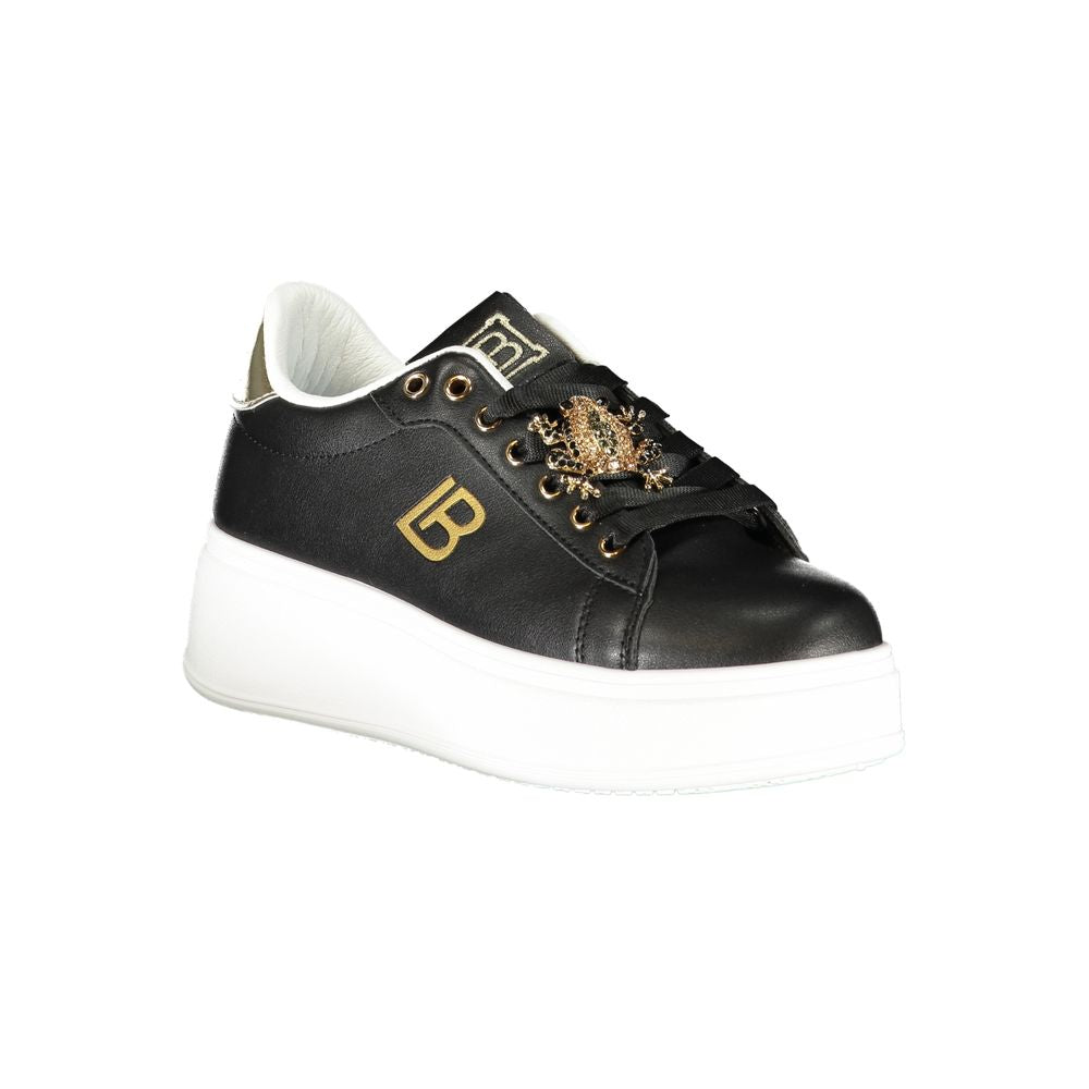 Black Synthetic Women Sneaker