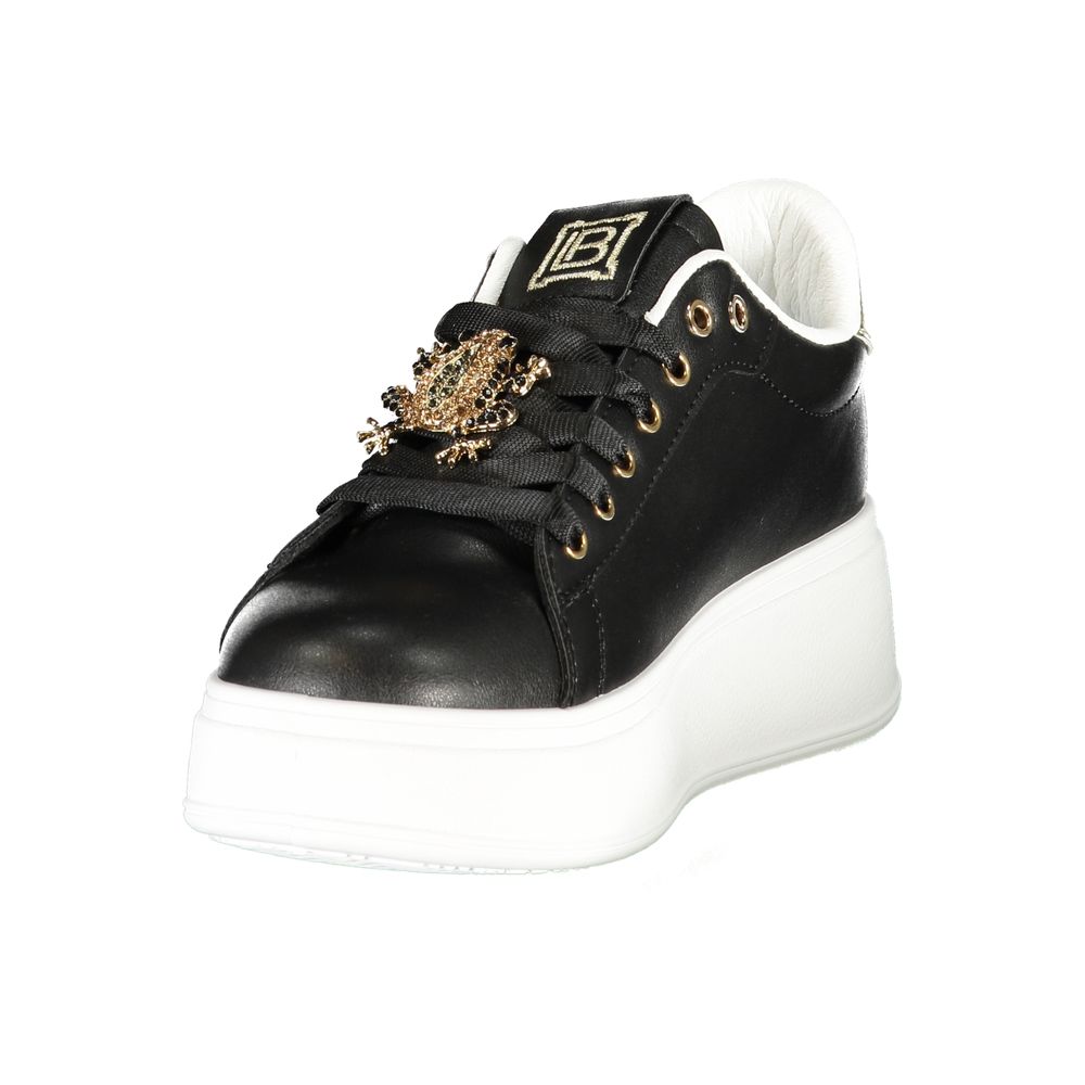Black Synthetic Women Sneaker