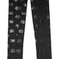 Dolce & Gabbana Black DG Logo Monogram Wool Stretch Arm Sleeves