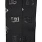 Dolce & Gabbana Black DG Logo Monogram Wool Stretch Arm Sleeves