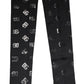 Dolce & Gabbana Black DG Logo Monogram Wool Stretch Arm Sleeves