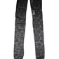 Dolce & Gabbana Black Floral Lace Cotton Stretch Stockings Socks