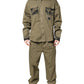 Dolce & Gabbana Brown Cotton Stretch Shirt Pants Casual Set