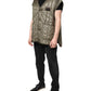Dolce & Gabbana Brown Logo Plaque Quilted Vest Jacket
