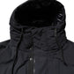 Dolce & Gabbana Black Nylon Full Zip Hooded Parka Jacket