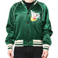 Dolce & Gabbana Green Floral DG Logo Full Zip Bomber Jacket