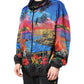 Dolce & Gabbana Multicolor Print Hooded Windbreaker Jacket