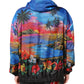 Dolce & Gabbana Multicolor Print Hooded Windbreaker Jacket